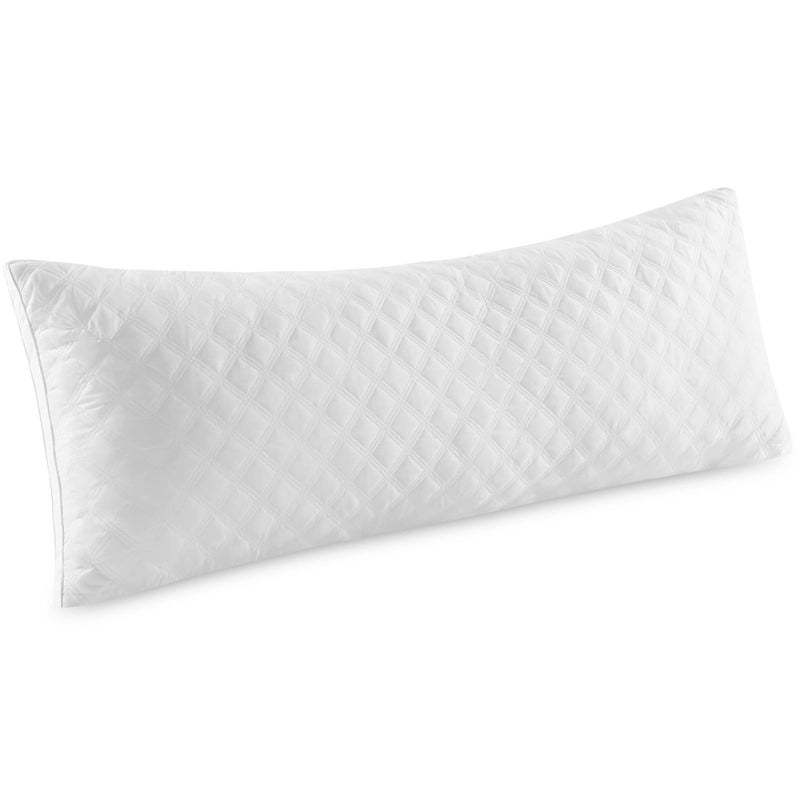 Leeden Body Pillow - Premium White Firm Fluffy Long Pillow - 21 x 54 Soft Plush Full Body Pillows - Adjustable Side Pillow for Sleeping - Image 1